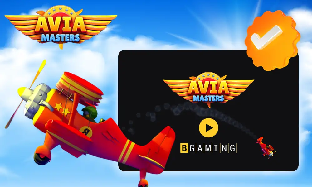 Avia Masters: 97% RTP crash game with provably fair system.