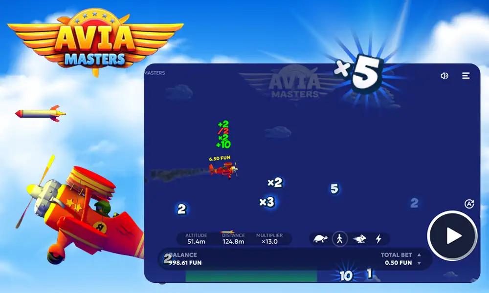 Avia Masters: Modern take on classic arcade pixel graphics.